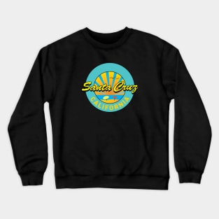 Santa Cruz Logo Symbol Beach Umbrellas Crewneck Sweatshirt